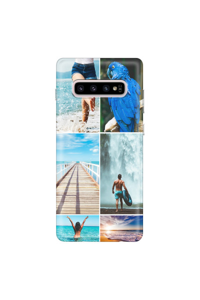 SAMSUNG - Galaxy S10 - Soft Clear Case - Collage of 6