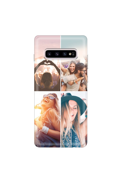 SAMSUNG - Galaxy S10 - Soft Clear Case - Collage of 4