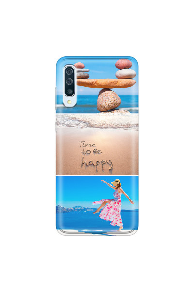 SAMSUNG - Galaxy A50 - Soft Clear Case - Collage of 3