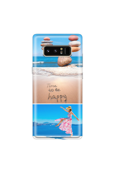 SAMSUNG - Galaxy Note 8 - Soft Clear Case - Collage of 3