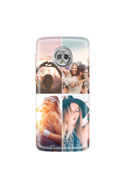MOTOROLA by LENOVO - Moto G6 - Soft Clear Case - Collage of 4