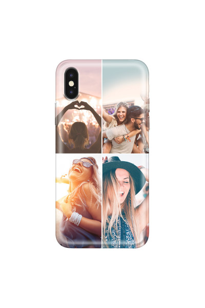 APPLE - iPhone XS Max - Soft Clear Case - Collage of 4