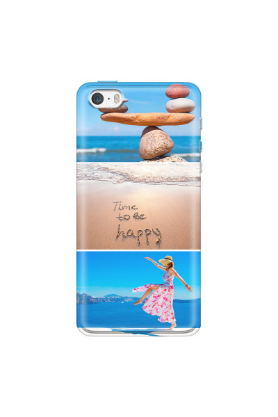 APPLE - iPhone 5S/SE - Soft Clear Case - Collage of 3