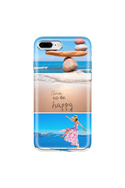 APPLE - iPhone 8 Plus - Soft Clear Case - Collage of 3