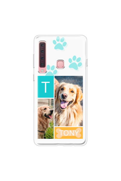 SAMSUNG - Galaxy A9 2018 - Soft Clear Case - Dog Collage