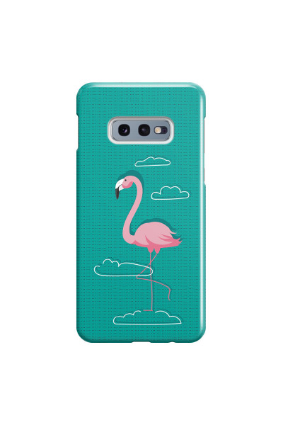 SAMSUNG - Galaxy S10e - 3D Snap Case - Cartoon Flamingo