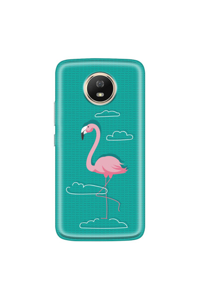 MOTOROLA by LENOVO - Moto G5s - Soft Clear Case - Cartoon Flamingo