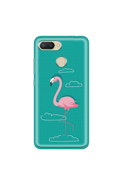 XIAOMI - Redmi 6 - Soft Clear Case - Cartoon Flamingo