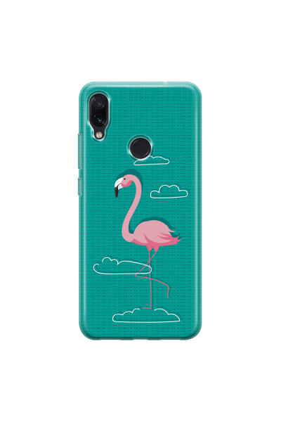 XIAOMI - Redmi Note 7/7 Pro - Soft Clear Case - Cartoon Flamingo