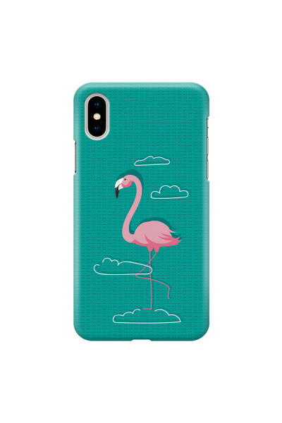 APPLE - iPhone X - 3D Snap Case - Cartoon Flamingo