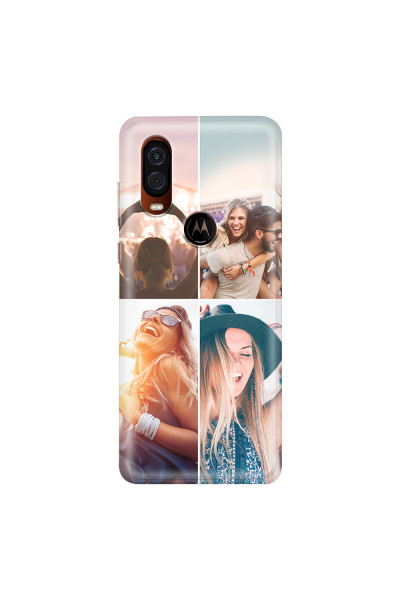 MOTOROLA by LENOVO - Moto One Vision - Soft Clear Case - Collage of 4