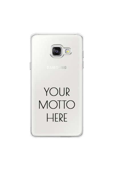 SAMSUNG - Galaxy A5 2017 - Soft Clear Case - Your Motto Here II.