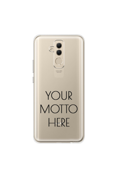 HUAWEI - Mate 20 Lite - Soft Clear Case - Your Motto Here II.