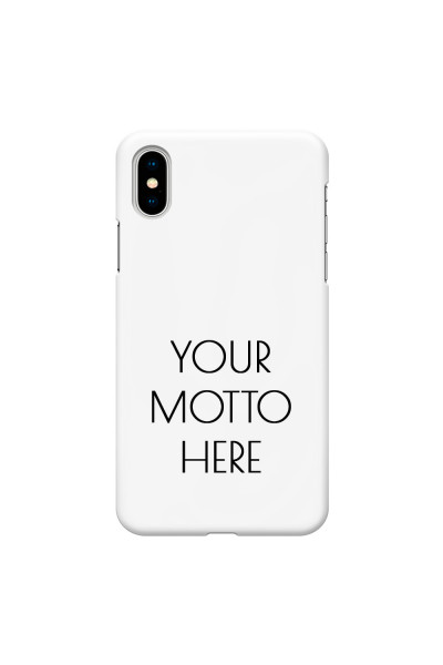 APPLE - iPhone X - 3D Snap Case - Your Motto Here II.