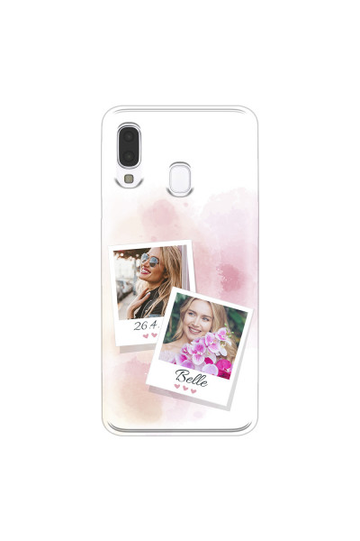 SAMSUNG - Galaxy A40 - Soft Clear Case - Soft Photo Palette