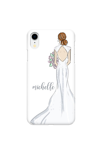 APPLE - iPhone XR - 3D Snap Case - Bride To Be Redhead Dark