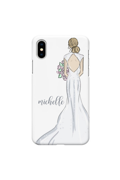APPLE - iPhone XS Max - 3D Snap Case - Bride To Be Blonde Dark
