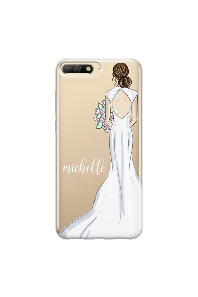 HUAWEI - Y6 2018 - Soft Clear Case - Bride To Be Brunette