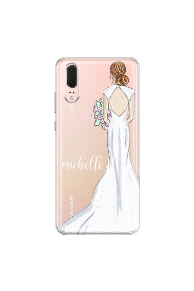HUAWEI - P20 - Soft Clear Case - Bride To Be Redhead