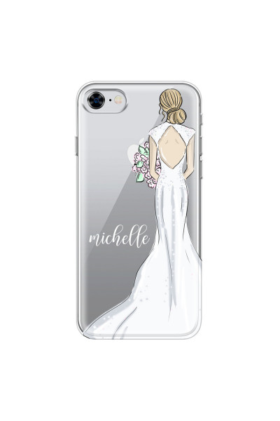 APPLE - iPhone 8 - Soft Clear Case - Bride To Be Blonde