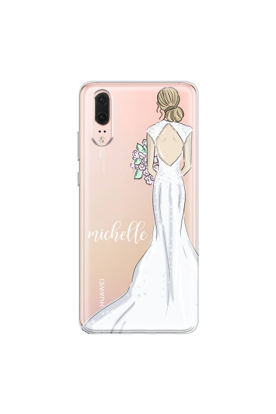 HUAWEI - P20 - Soft Clear Case - Bride To Be Blonde