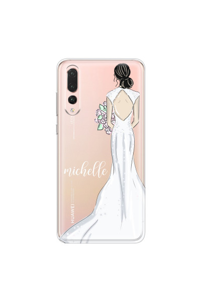 HUAWEI - P20 Pro - Soft Clear Case - Bride To Be Blackhair