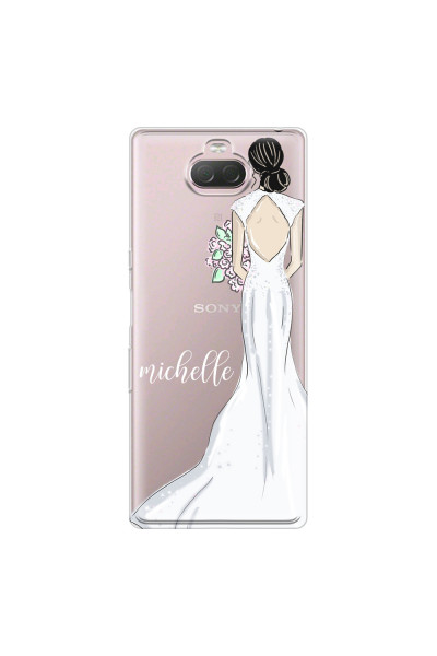 SONY - Sony 10 Plus - Soft Clear Case - Bride To Be Blackhair