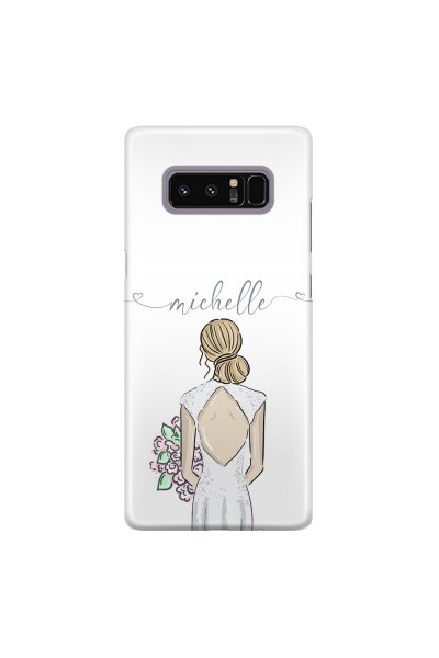Shop by Style - Custom Photo Cases - SAMSUNG - Galaxy Note 8 - 3D Snap Case - Bride To Be Blonde II. Dark