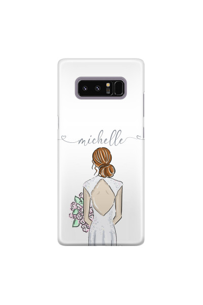 Shop by Style - Custom Photo Cases - SAMSUNG - Galaxy Note 8 - 3D Snap Case - Bride To Be Redhead II. Dark