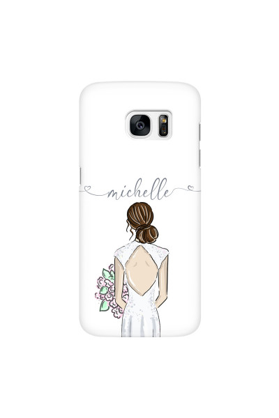SAMSUNG - Galaxy S7 Edge - 3D Snap Case - Bride To Be Brunette II. Dark