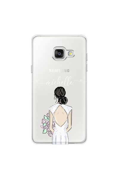 SAMSUNG - Galaxy A3 2017 - Soft Clear Case - Bride To Be Blackhair II.