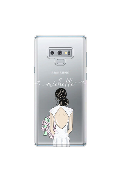 SAMSUNG - Galaxy Note 9 - Soft Clear Case - Bride To Be Blackhair II.