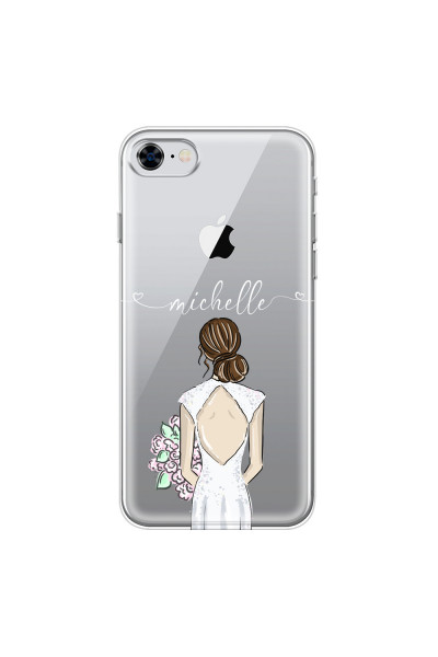 APPLE - iPhone 8 - Soft Clear Case - Bride To Be Brunette II.
