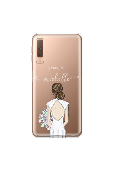 SAMSUNG - Galaxy A7 2018 - Soft Clear Case - Bride To Be Brunette II.