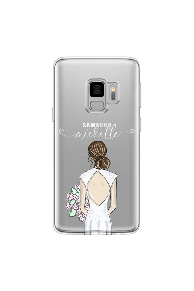 SAMSUNG - Galaxy S9 - Soft Clear Case - Bride To Be Brunette II.