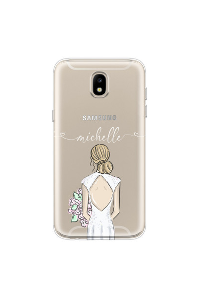 SAMSUNG - Galaxy J3 2017 - Soft Clear Case - Bride To Be Blonde II.
