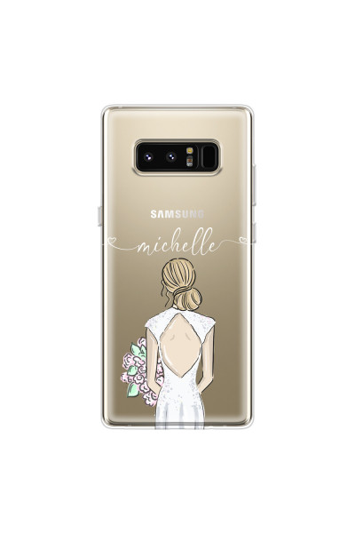 SAMSUNG - Galaxy Note 8 - Soft Clear Case - Bride To Be Blonde II.