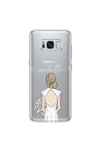 SAMSUNG - Galaxy S8 Plus - Soft Clear Case - Bride To Be Blonde II.