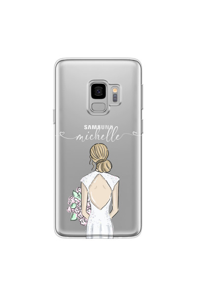 SAMSUNG - Galaxy S9 - Soft Clear Case - Bride To Be Blonde II.
