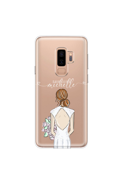 SAMSUNG - Galaxy S9 Plus 2018 - Soft Clear Case - Bride To Be Redhead II.