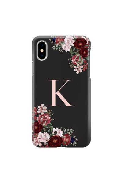 APPLE - iPhone X - 3D Snap Case - Rose Garden Monogram