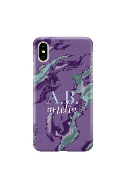 APPLE - iPhone XS - 3D Snap Case - Streamflow Violet Ocean