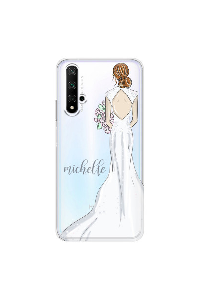 HONOR - Honor 20 - Soft Clear Case - Bride To Be Redhead Dark
