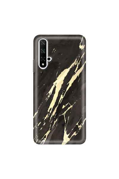 HONOR - Honor 20 - Soft Clear Case - Marble Ivory Black