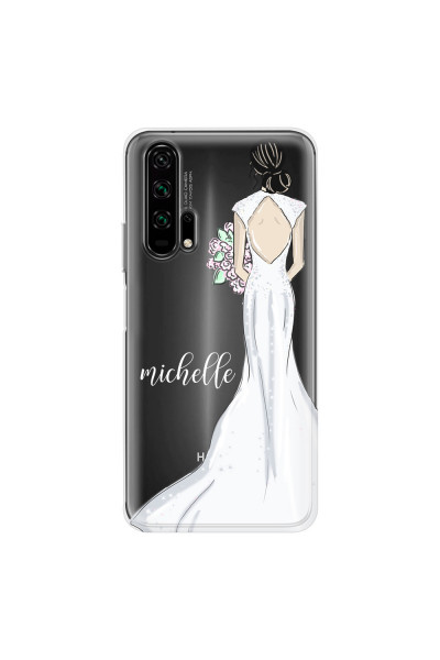 HONOR - Honor 20 Pro - Soft Clear Case - Bride To Be Blackhair