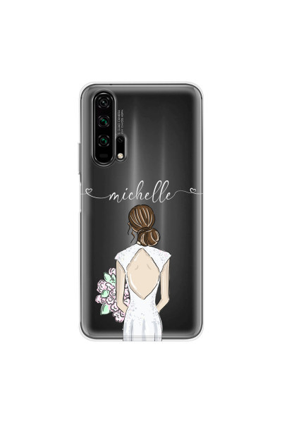 HONOR - Honor 20 Pro - Soft Clear Case - Bride To Be Brunette II.