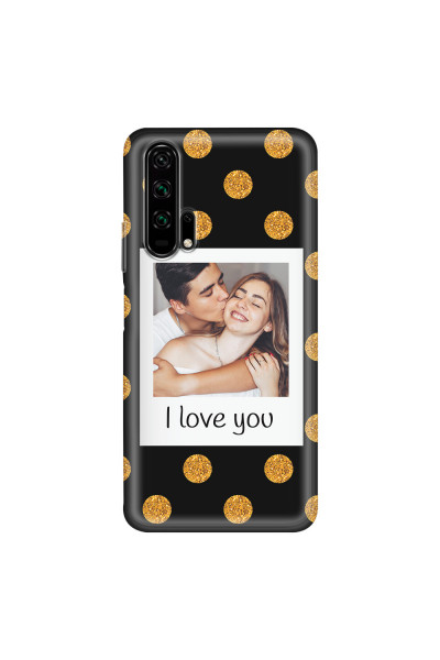 HONOR - Honor 20 Pro - Soft Clear Case - Single Love Dots Photo