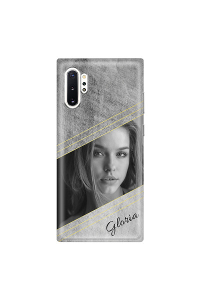 SAMSUNG - Galaxy Note 10 Plus - Soft Clear Case - Geometry Love Photo