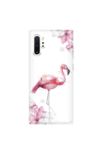 SAMSUNG - Galaxy Note 10 Plus - Soft Clear Case - Pink Tropes
