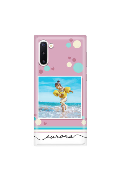 SAMSUNG - Galaxy Note 10 - Soft Clear Case - Cute Dots Photo Case